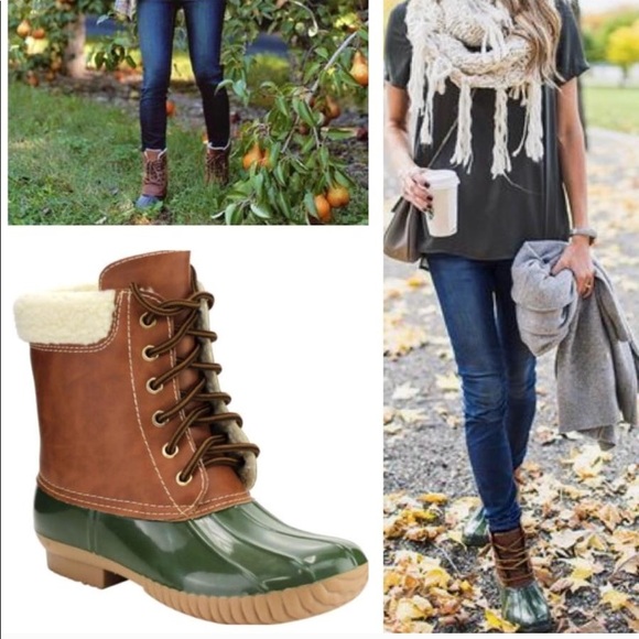 Duck boots- Olive - Picture 2 of 2